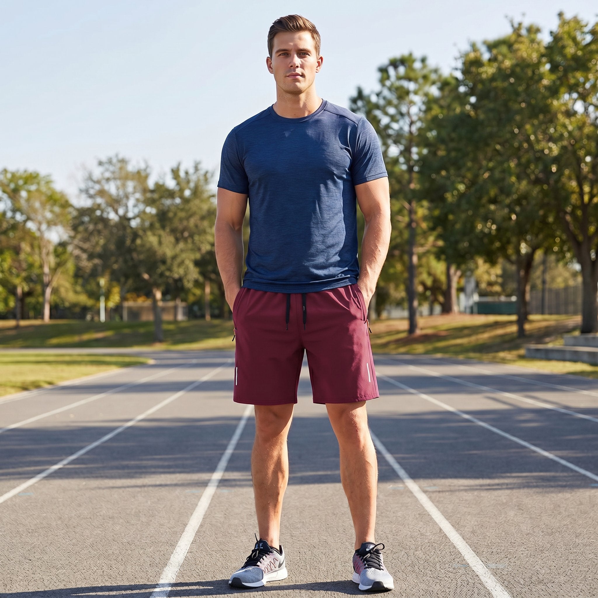 🎉BUY MORE SAVE MORE🎉Men's 5-Pack Quick-Dry Athletic Shorts - Lightweight Breathable Casual Shorts for Gym, Running & Travel
