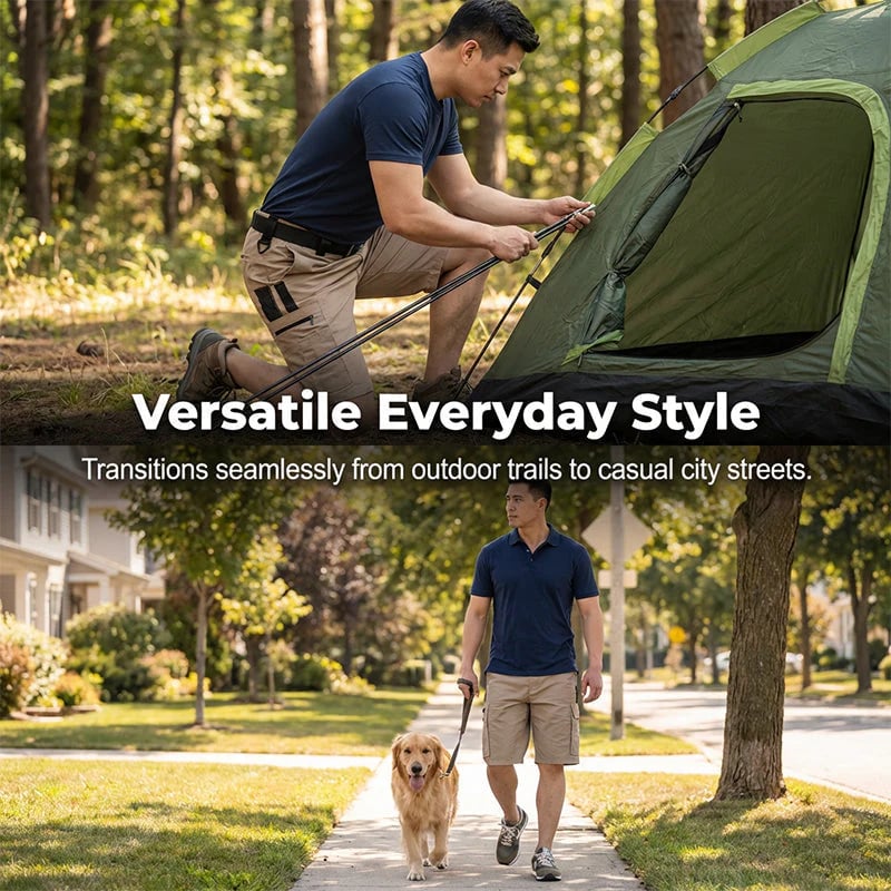 Men's Multi-Pocket Tactical Cargo Shorts – Durable Fabric, Ample Storage & Perfect for Outdoor & Daily Wear
