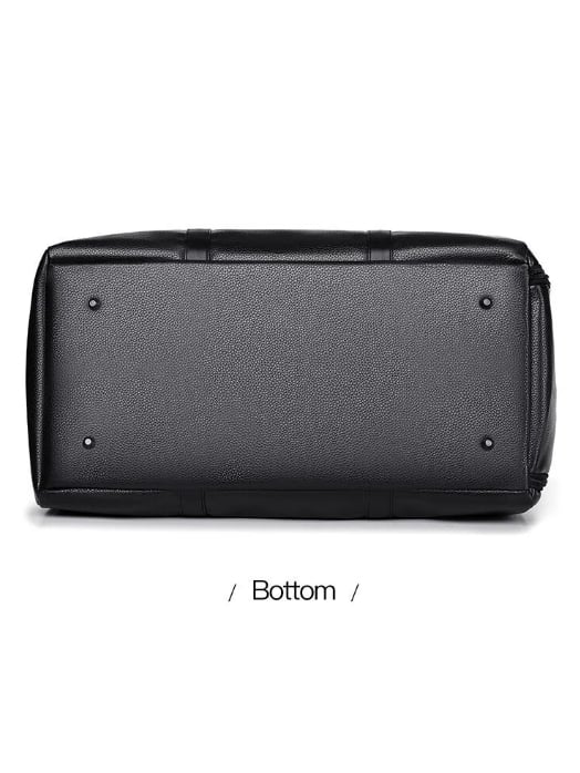 The Stealth Weekender | Premium Minimalist Travel Handbag: Structured Large Capacity Crossbody for Executive Travel