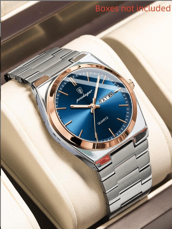 Ultra-thin men's waterproof luminous quartz watch