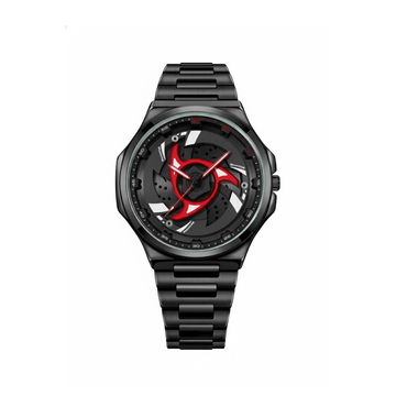 Men's Sports Quartz Watch with 360-Degree Rotating Bezel