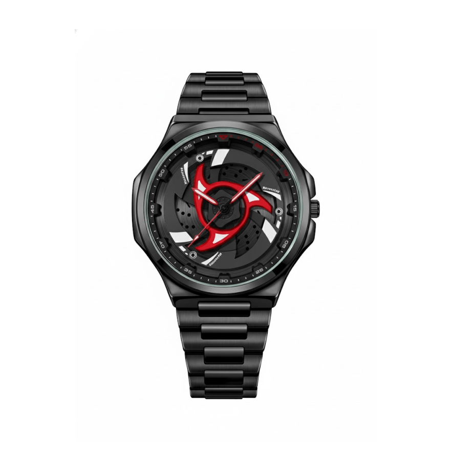 Men's Sports Quartz Watch with 360-Degree Rotating Bezel