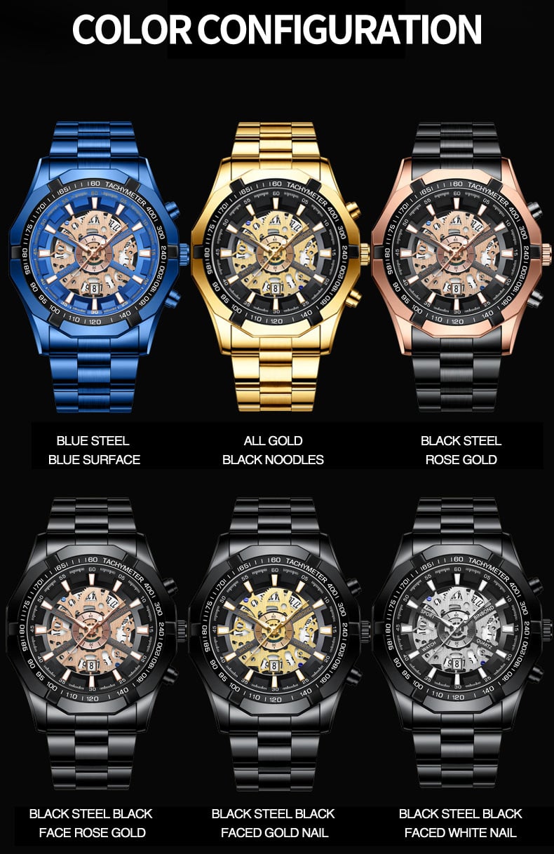 Water-Resistant Luminous Business Mechanical Men's Watch