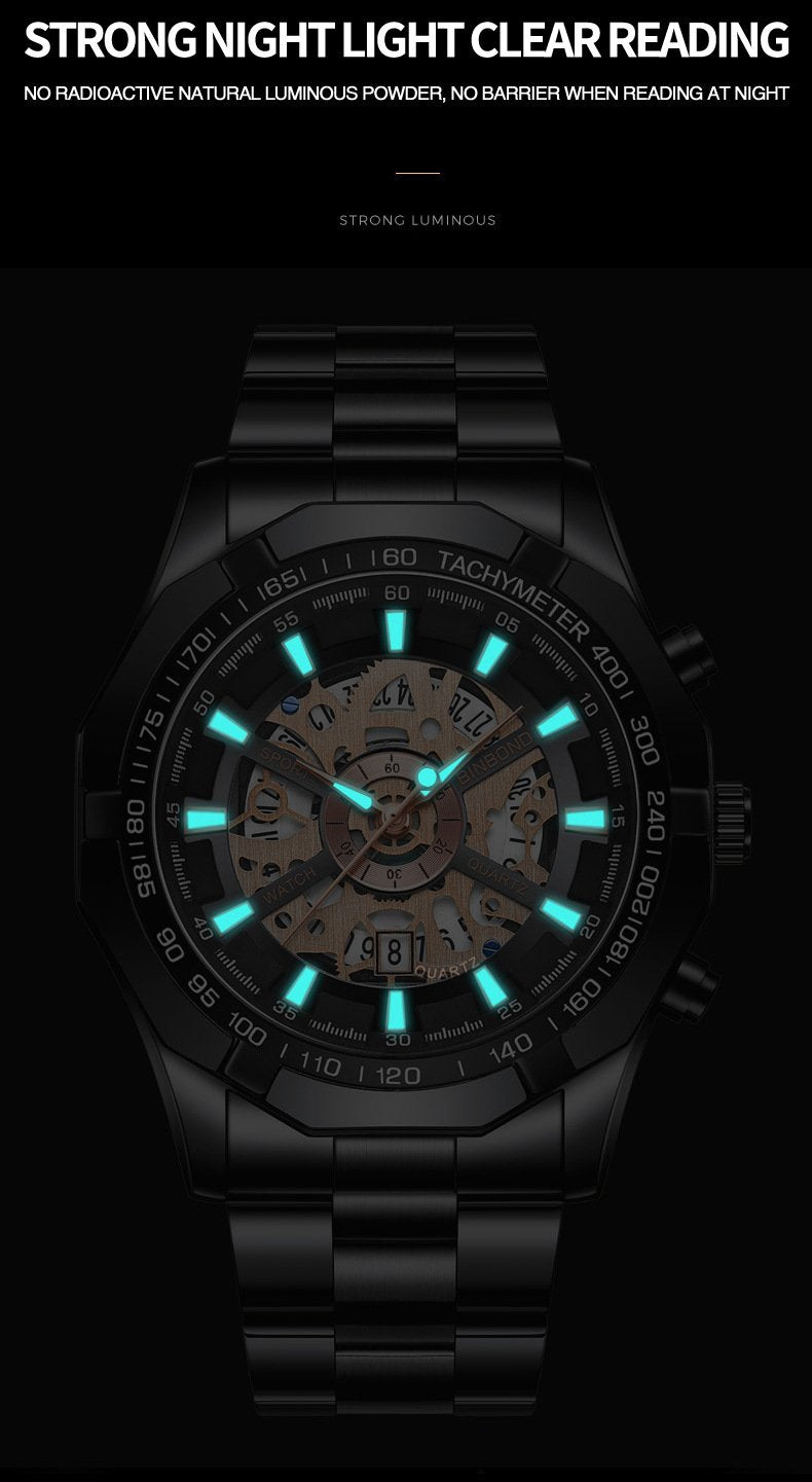 Water-Resistant Luminous Business Mechanical Men's Watch