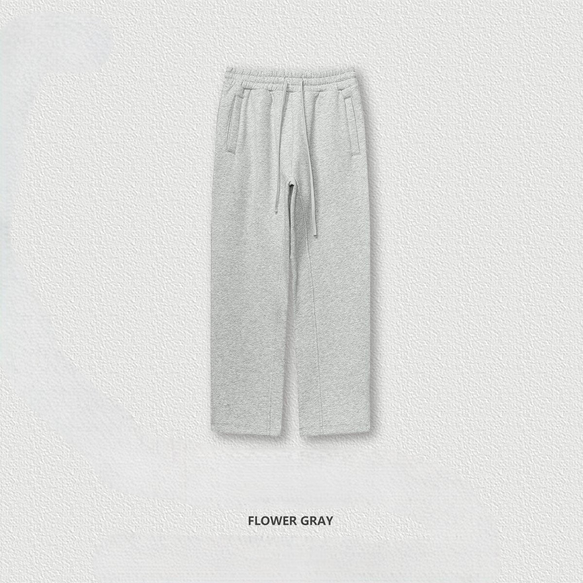 🔥 Unisex 600GSM Fleece Sweatpants 🧵 – Straight-Leg & Cuffed Retro Baggy Joggers 👖 | Warm Streetwear for Spring, Autumn & Winter ❄️
