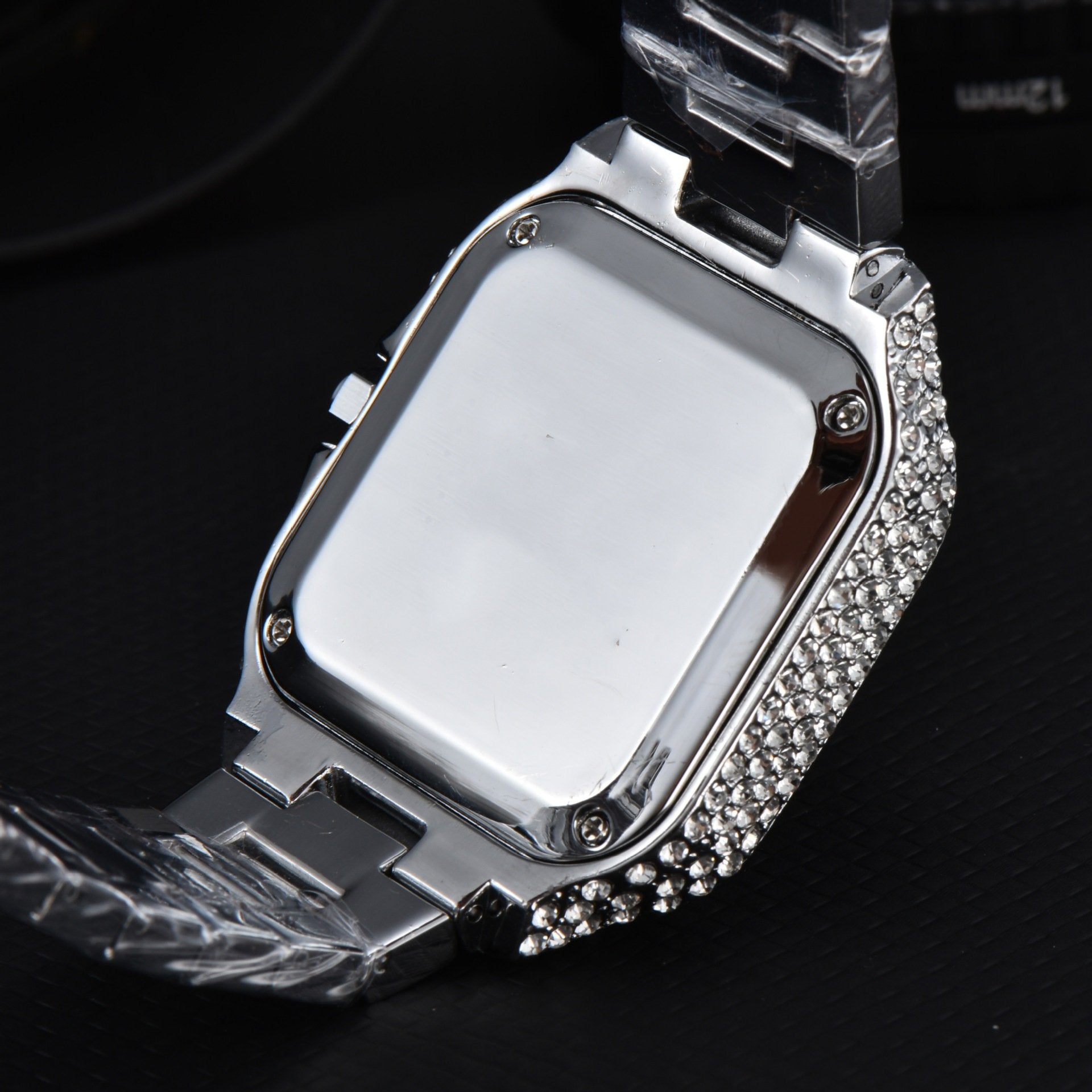 Men's Square Fashion Full Diamond Watch
