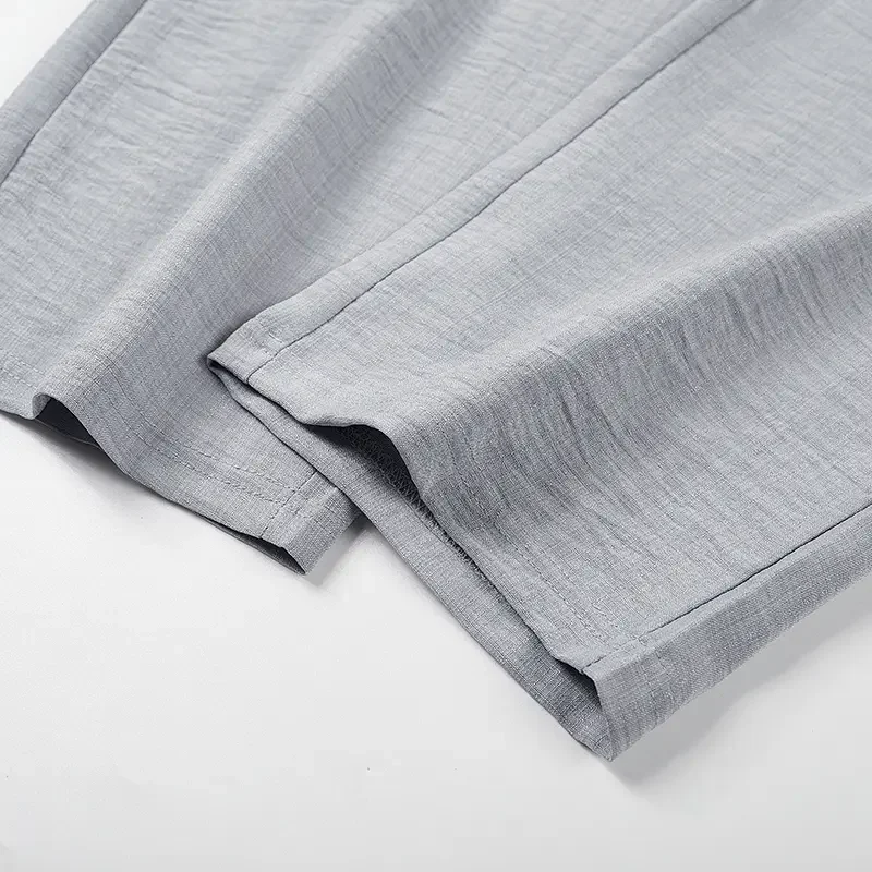 Men’s Breathable Tencel Trousers – Relaxed Fit, Mid-Length, Soft Drape, Ideal for Summer Casual---Buy 2 Get Extra 20% Off & Free Shipping!