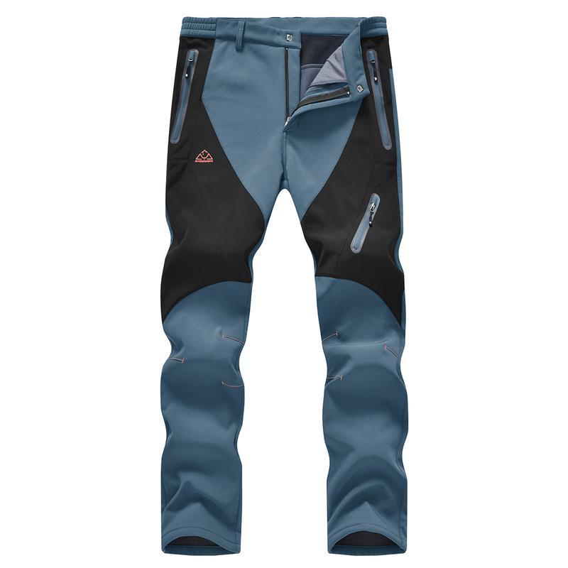 🏆LAST DAY SALE 50% OFF!!🔥Men's Waterproof Winter Trousers with Fleece Lining Cargo Pants