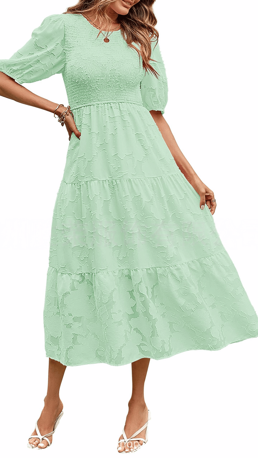 🌸 THE SMOCKED BUBBLE MAXI: PUFF SLEEVES, FLORAL LACE, TIERED DREAMS — YOUR 2026 SUMMER ROMANCE STARTS HERE 🌸