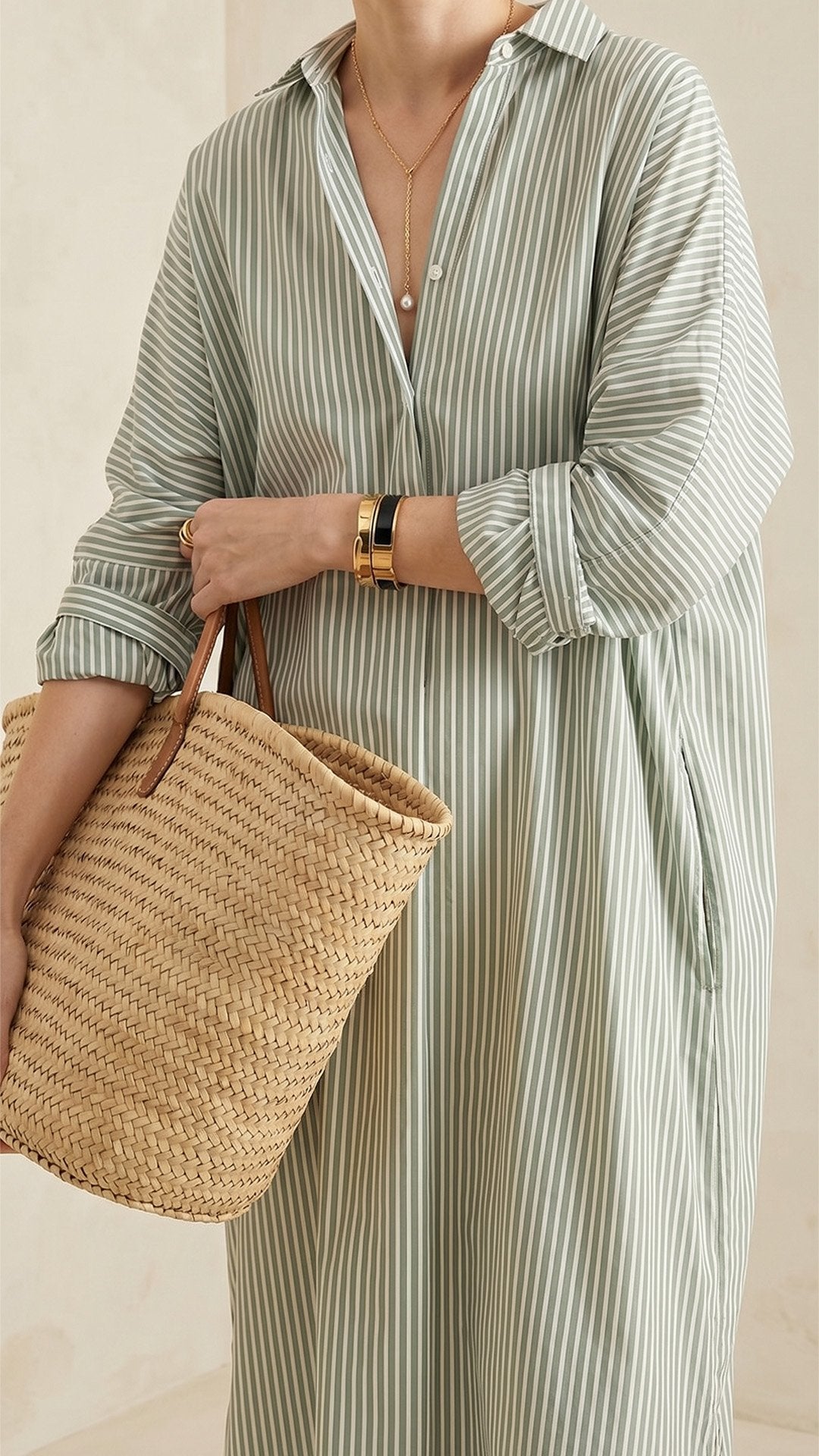 🌊 THE BATWING STRIPE MAXI: LOOSE, COTTON-SOFT — YOUR NEW FAVOURITE BEACH TO BRUNCH DRESS 🌊