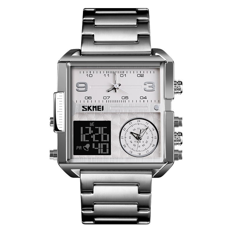 Men's square watch with luminous function