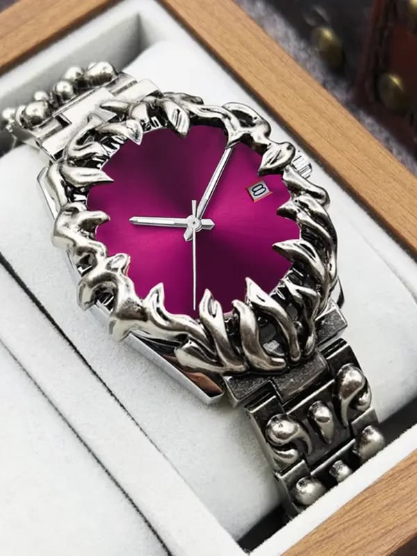Men's Quartz Watch, Fashionable Luxury Alloy Watch, Calendar, Luminous