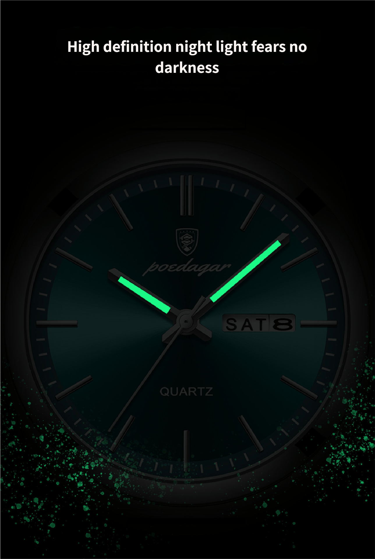 Ultra-thin men's waterproof luminous quartz watch