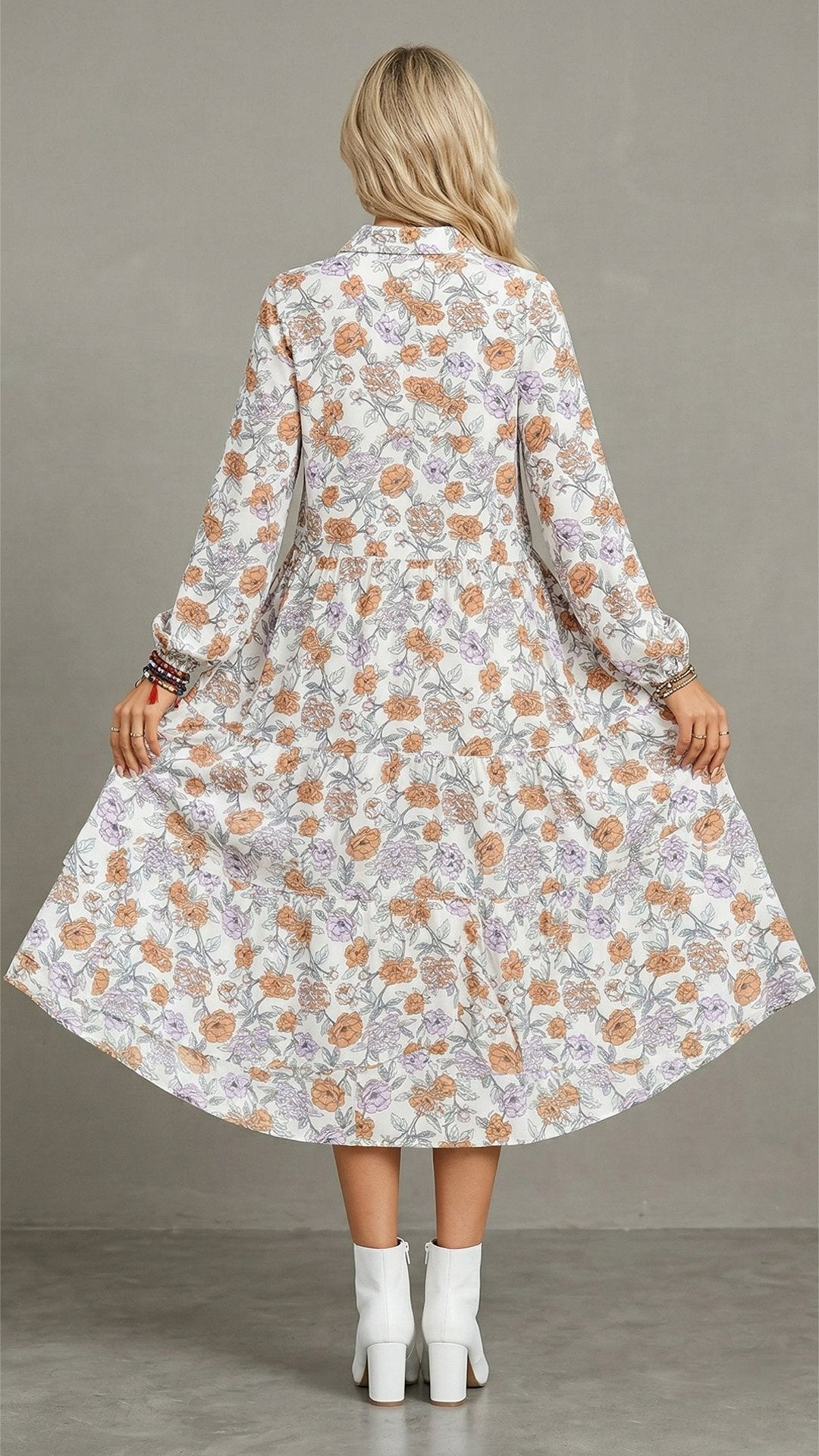 🌸 THE BOHO LANTERN DRESS: V-NECK, PUFF SLEEVES, A-LINE SWING — YOUR SUMMER SOULMATE 🌸