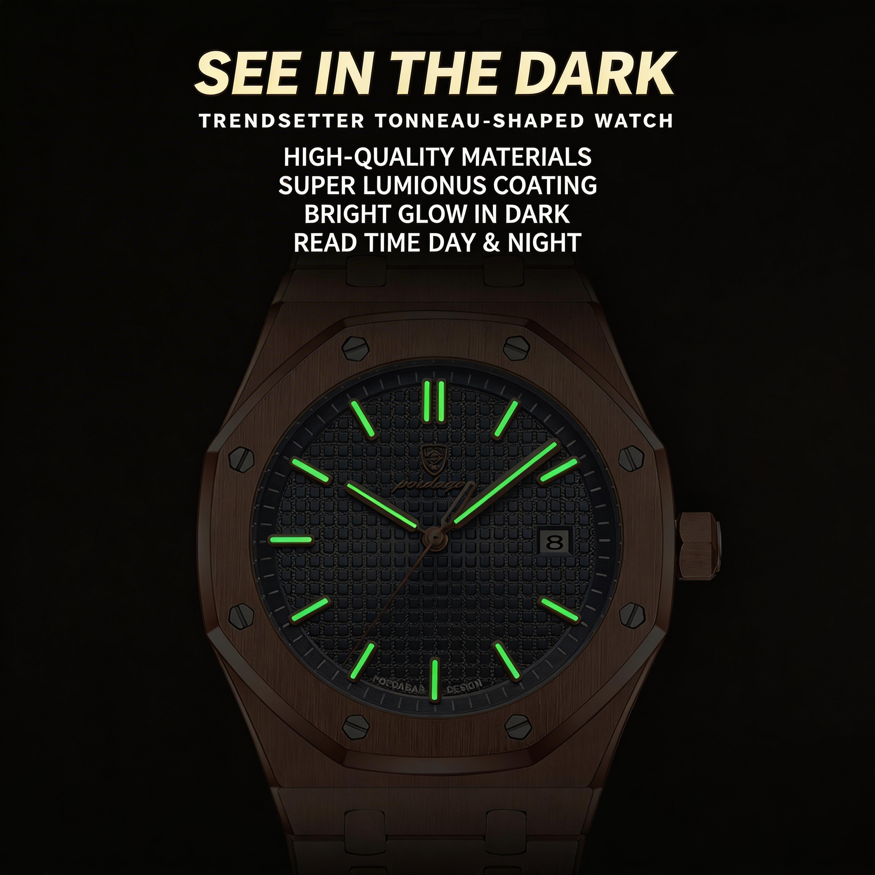 Swiss Brand Men's Water-Resistant Luminous Quartz Watch