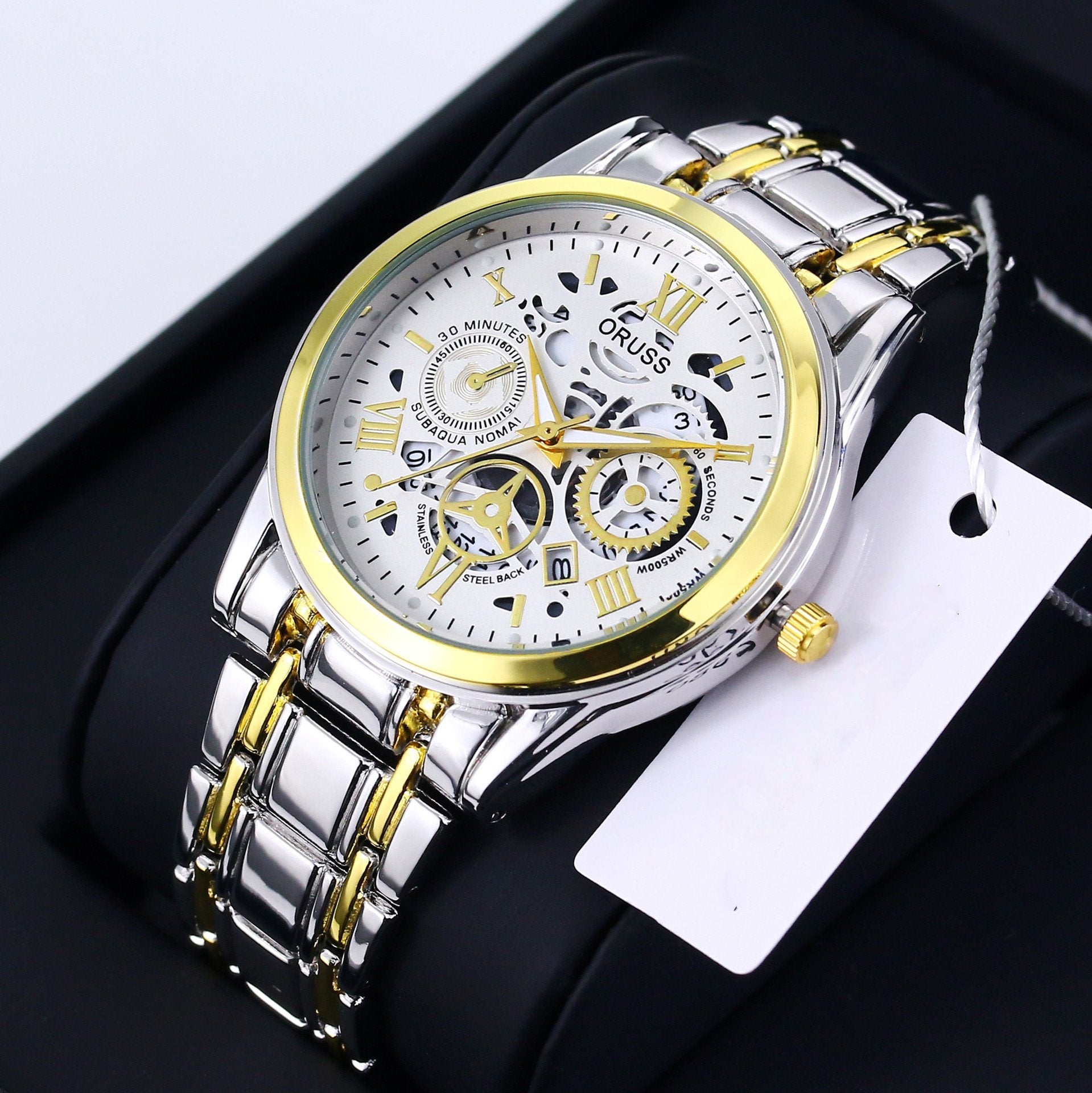 Swiss Water-Resistant Fully Automatic Quartz Watch for Men