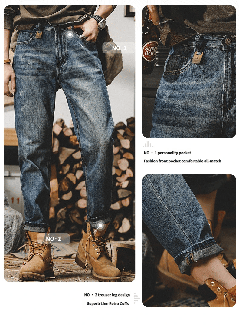 Heritage Wide-Leg Denim: The 2026 American Retro Straight Trousers