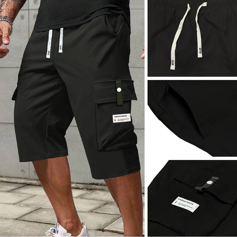 Men's Breathable, Loose-Fit Casual Pants with Elastic Waistband