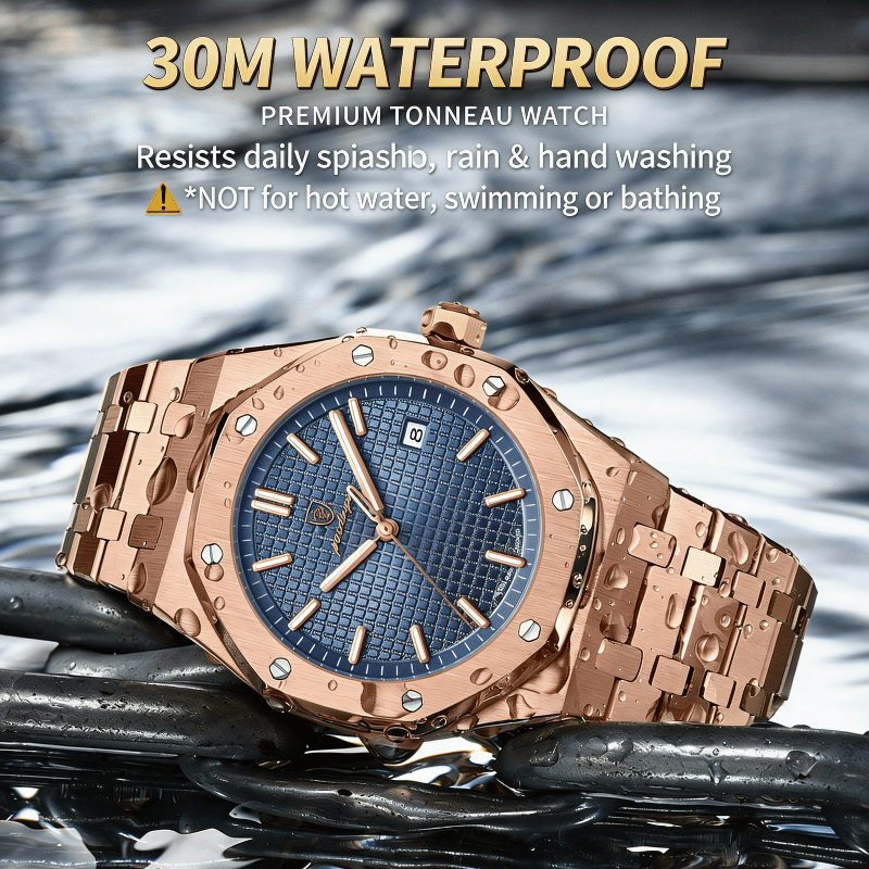 Swiss Brand Men's Water-Resistant Luminous Quartz Watch
