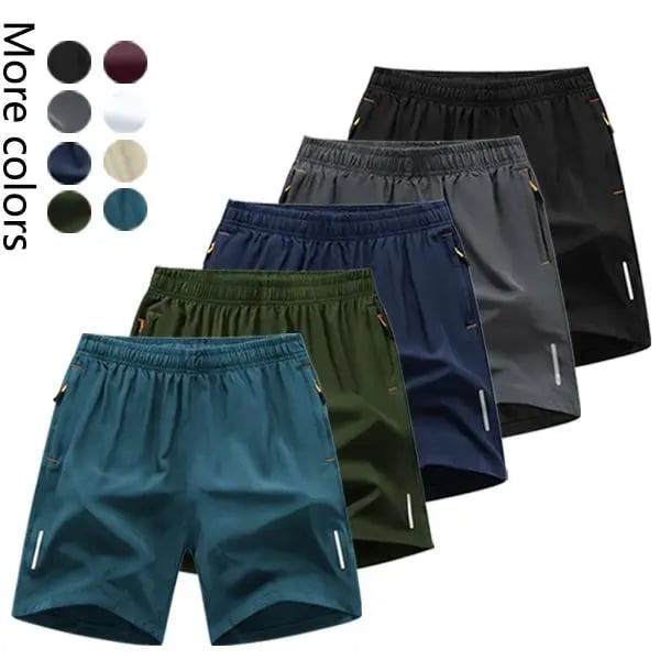 🎉BUY MORE SAVE MORE🎉Men's 5-Pack Quick-Dry Athletic Shorts - Lightweight Breathable Casual Shorts for Gym, Running & Travel