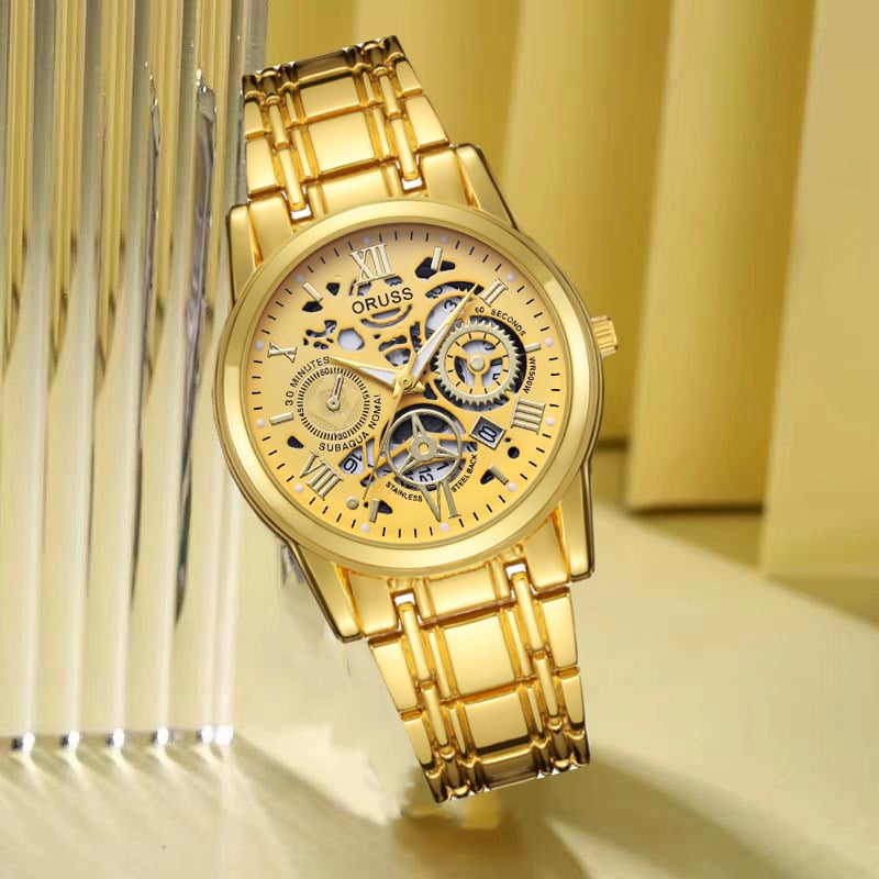 Swiss Water-Resistant Fully Automatic Quartz Watch for Men