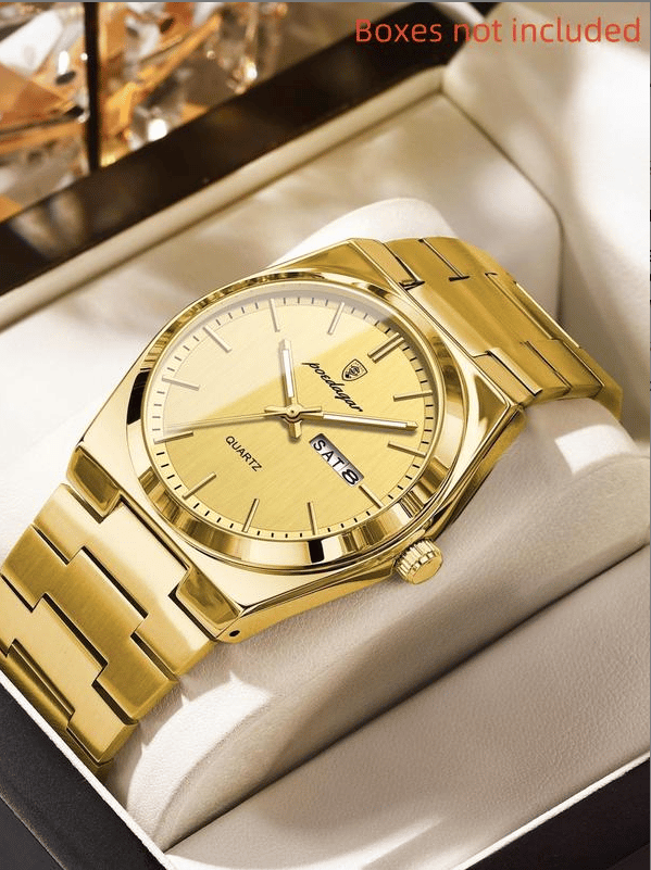 Ultra-thin men's waterproof luminous quartz watch