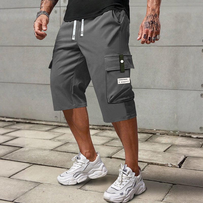 Men's Breathable, Loose-Fit Casual Pants with Elastic Waistband