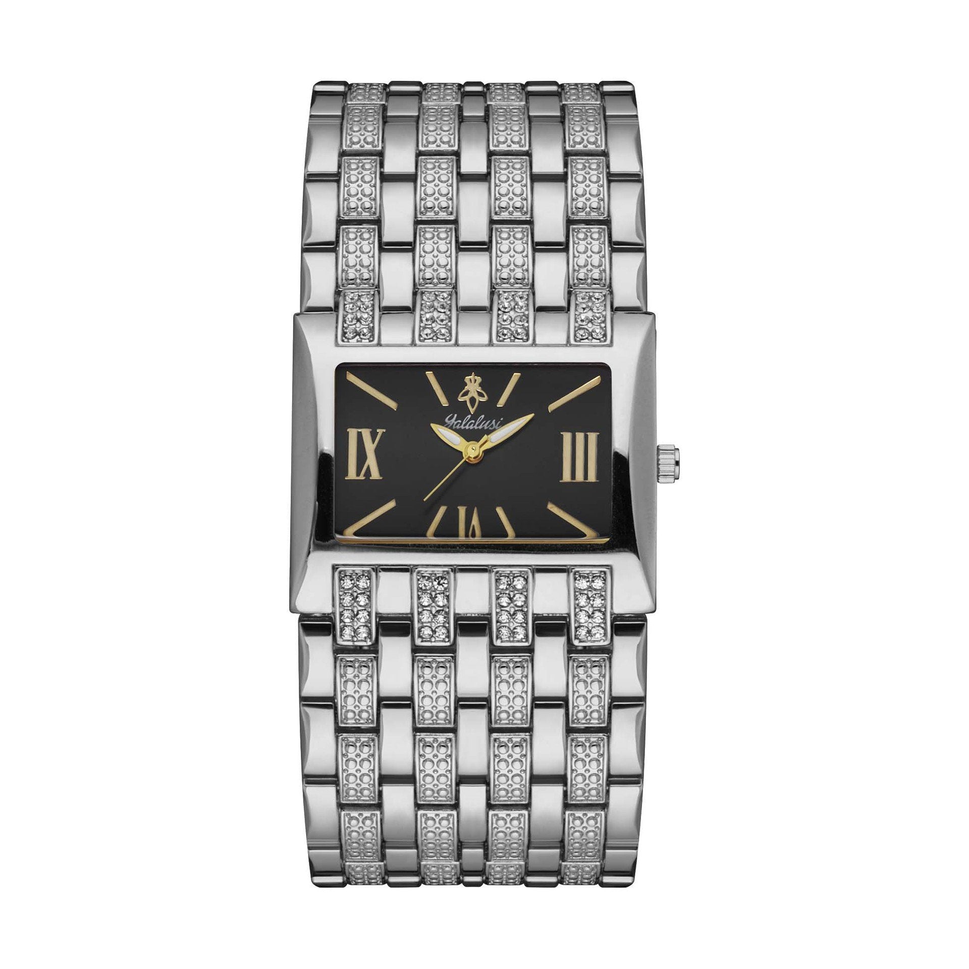 Luxury Diamond-Set Women's Watch with a Square Dial
