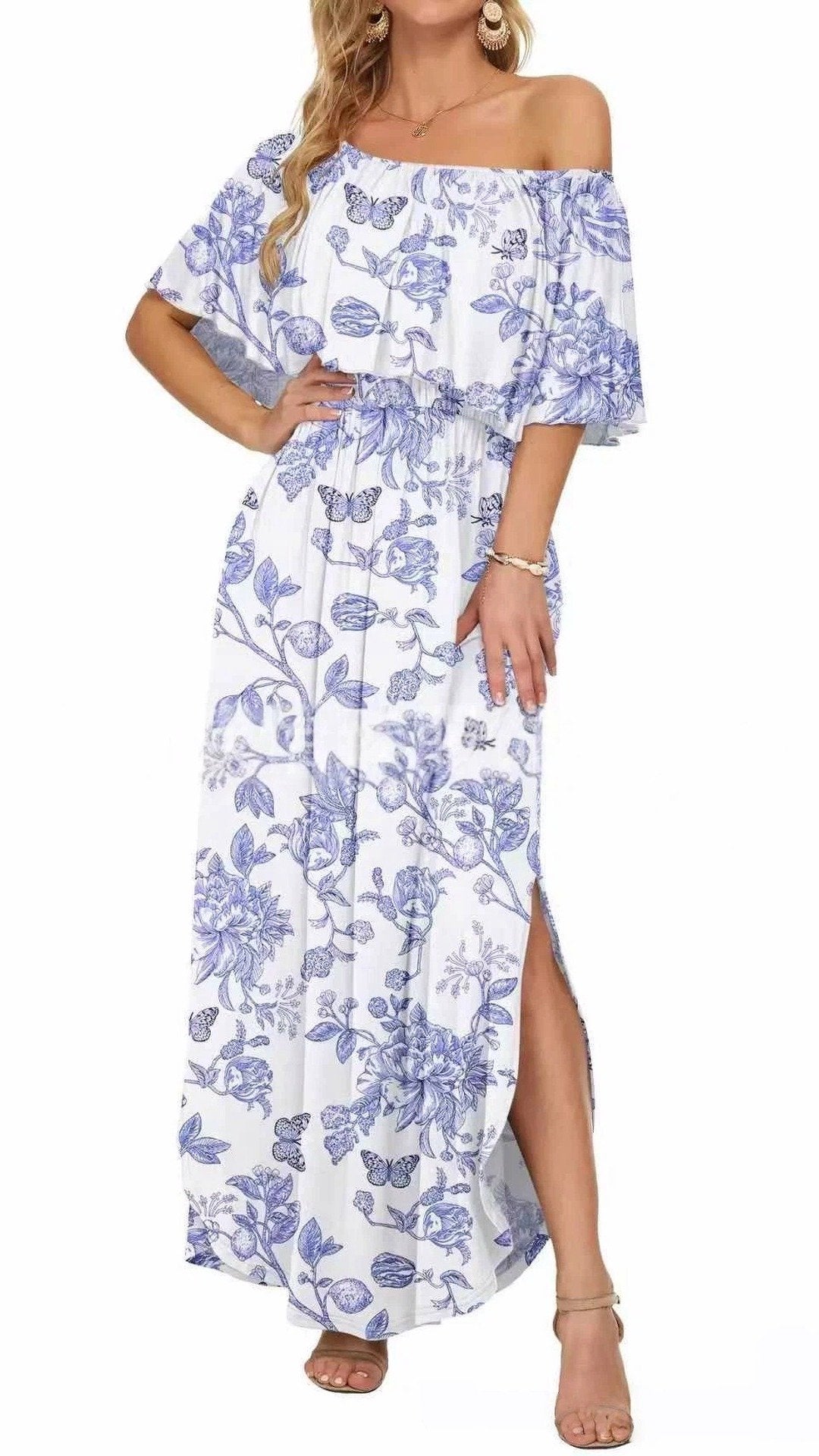 🌸 THE 3-IN-1 TRANSFORM DRESS: OFF-SHOULDER, ONE-SHOULDER, OR CLASSIC CREW — YOUR MOST VERSATILE SUMMER DRESS 🌸