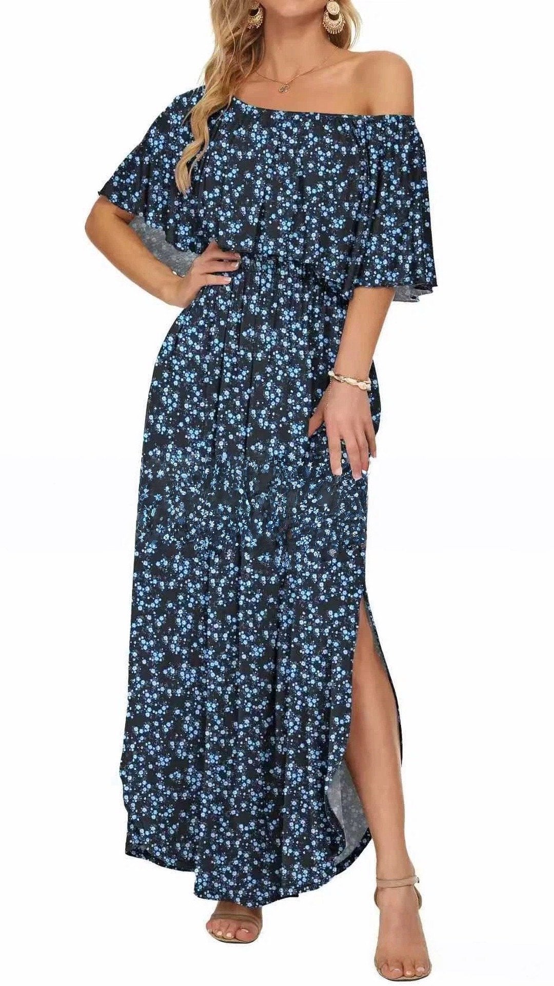 🌸 THE 3-IN-1 TRANSFORM DRESS: OFF-SHOULDER, ONE-SHOULDER, OR CLASSIC CREW — YOUR MOST VERSATILE SUMMER DRESS 🌸