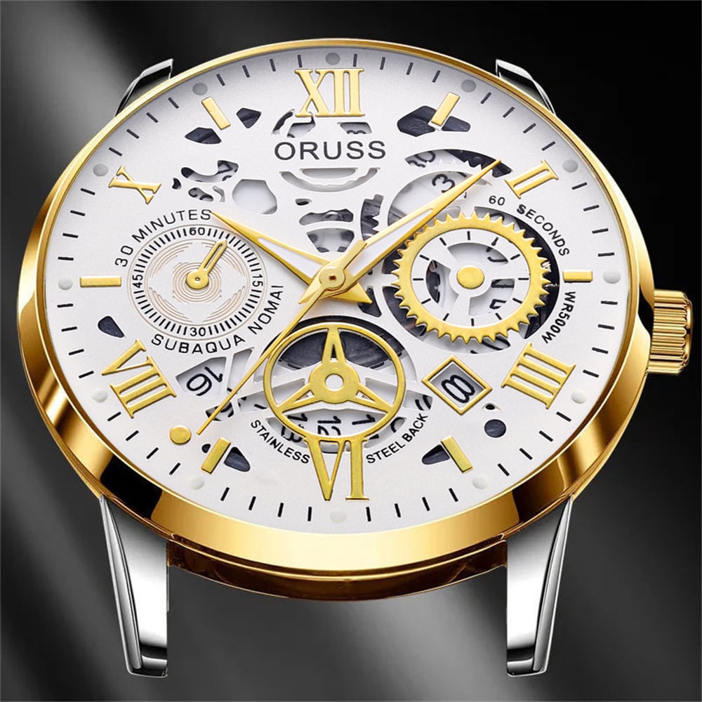 Swiss Water-Resistant Fully Automatic Quartz Watch for Men