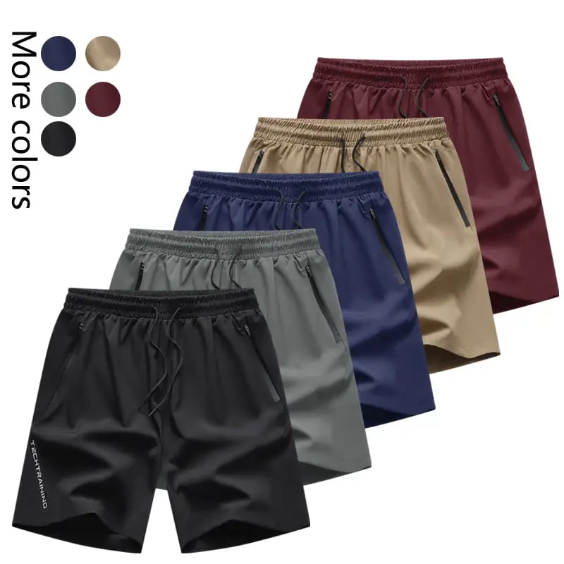 🎉BUY MORE SAVE MORE🎉Men's 5-Pack Quick-Dry Athletic Shorts - Lightweight Breathable Casual Shorts for Gym, Running & Travel