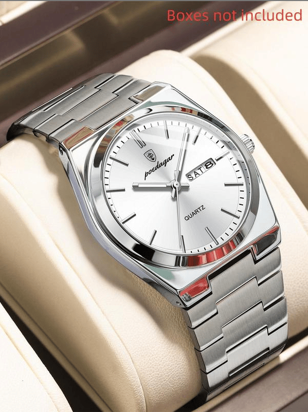 Ultra-thin men's waterproof luminous quartz watch