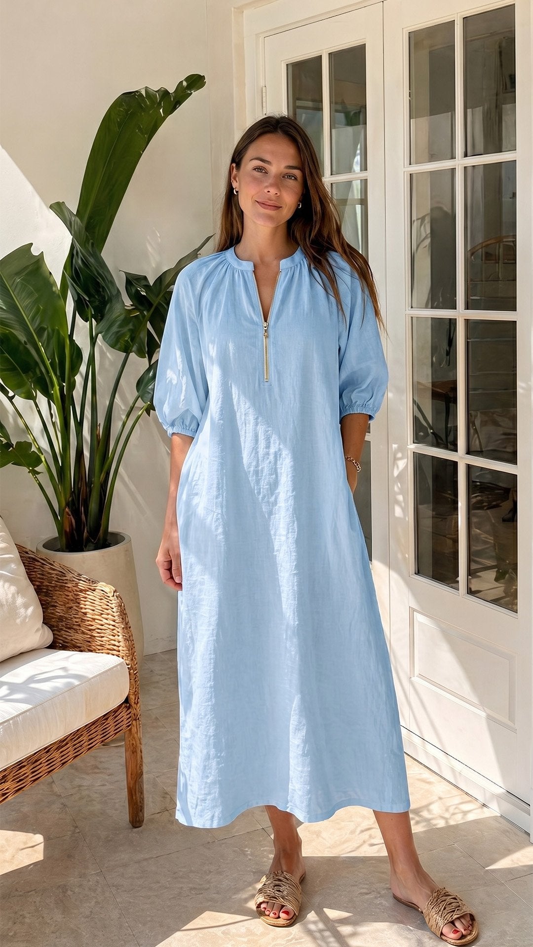 🌸 THE BOHO PUFF DRESS: SHORT SLEEVES, LOOSE FIT, EFFORTLESS SUMMER STYLE 🌸