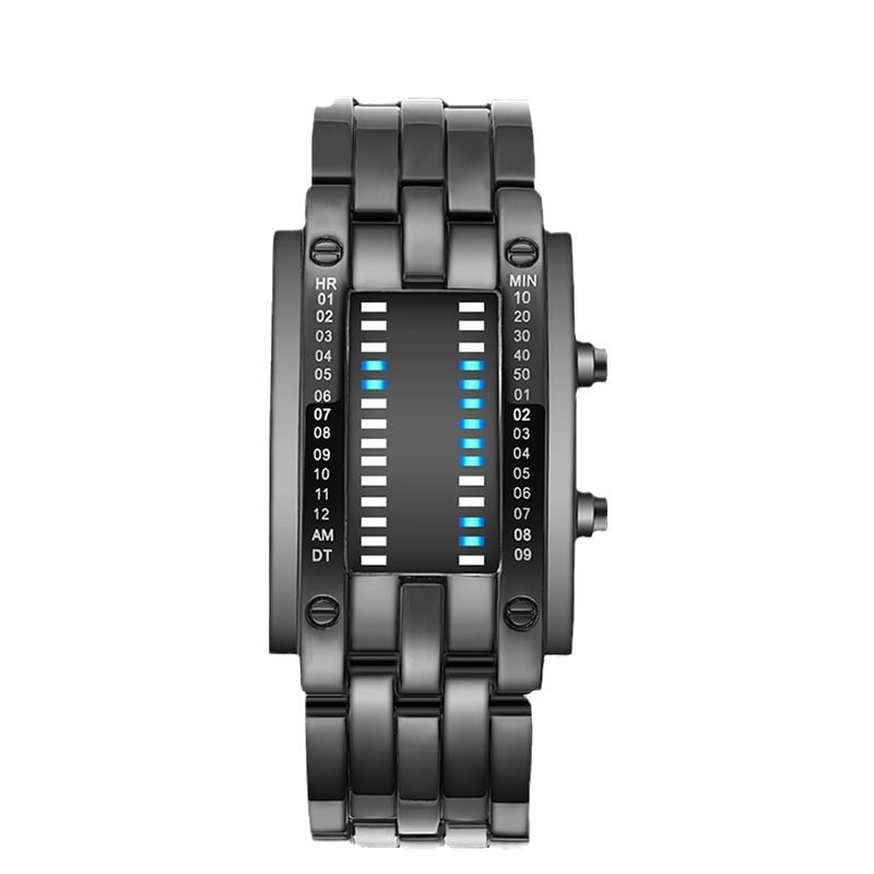 LED Iron Man Dual-Band Digital Watch