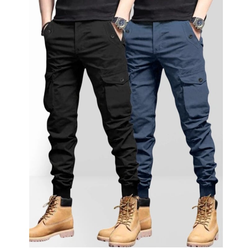 Men's Multi-Pocket Cargo Joggers-Durable, Breathable, and Ready for Any Adventure