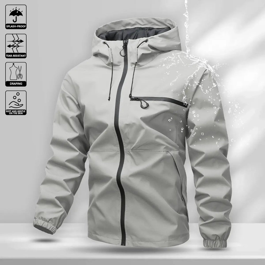 🔥Limited 50% Off🔥Men's All-Round Hooded Jacket - Waterproof, Wind-Resistant Work & Casual Wear