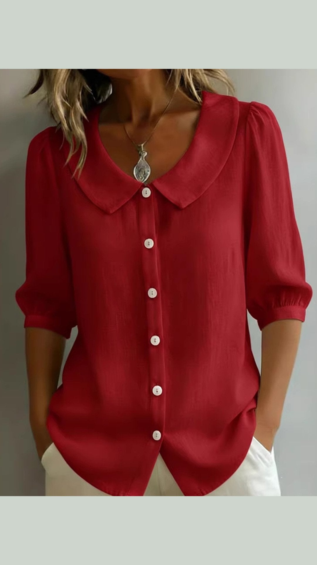 🌸 THE VINTAGE BABYDOLL BLOUSE: PUFF SLEEVES, BREEZY COMFORT — YOUR NEW SUMMER OBSESSION 🌸