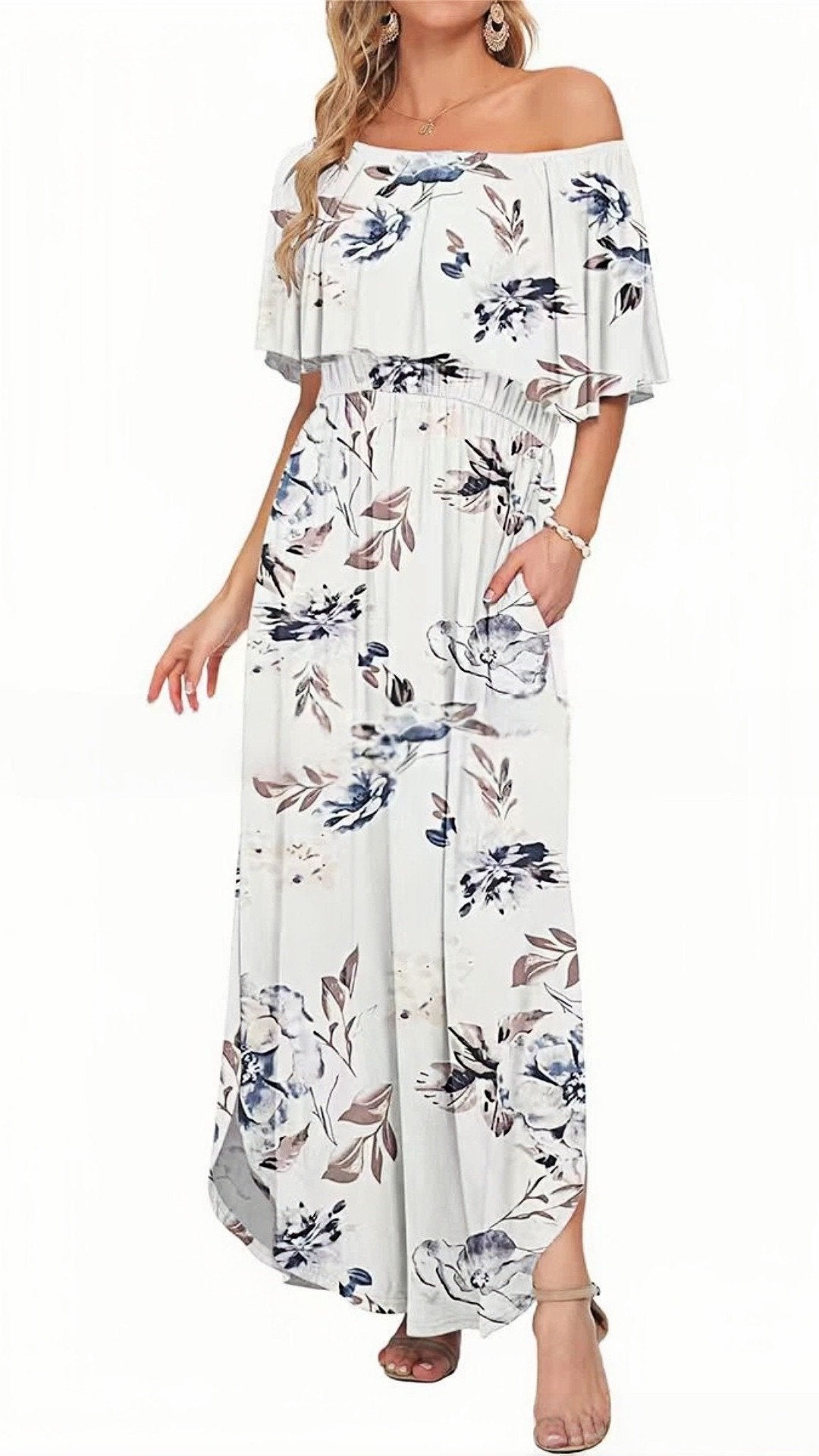 🌸 THE 3-IN-1 TRANSFORM DRESS: OFF-SHOULDER, ONE-SHOULDER, OR CLASSIC CREW — YOUR MOST VERSATILE SUMMER DRESS 🌸