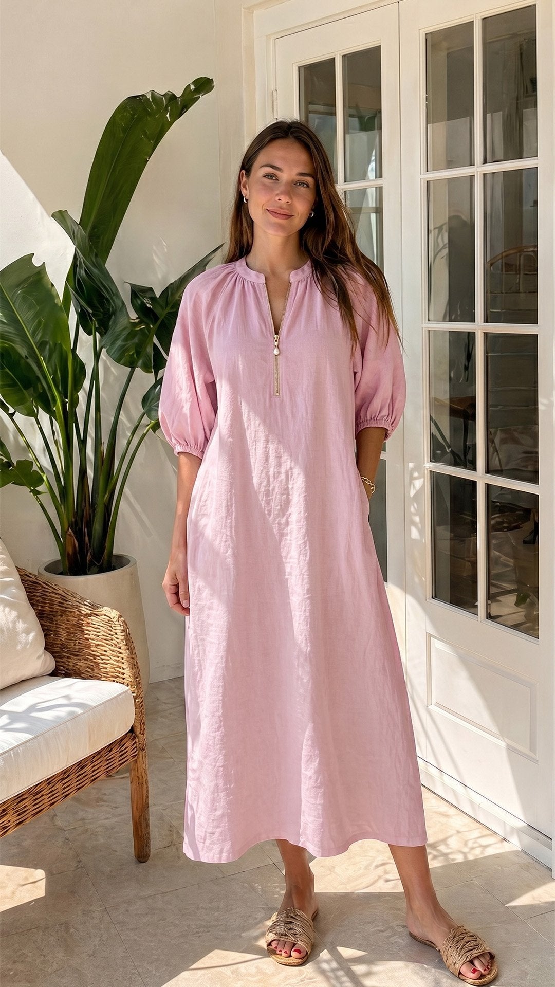 🌸 THE BOHO PUFF DRESS: SHORT SLEEVES, LOOSE FIT, EFFORTLESS SUMMER STYLE 🌸