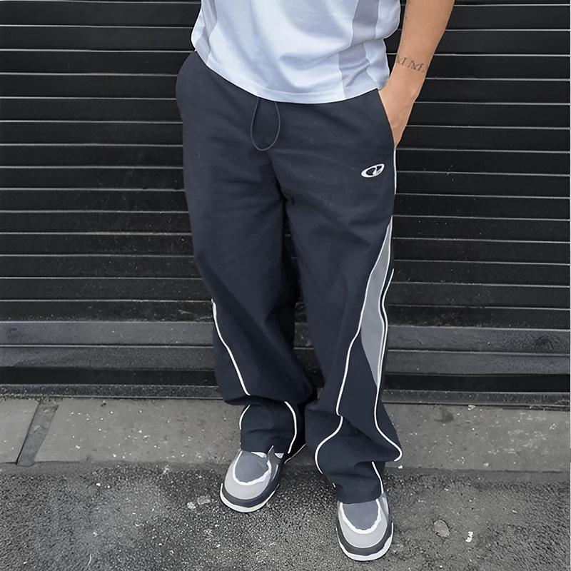 Men's Loose Fit Sports Pants – Lightweight Training Trousers with Elastic Waist & Pockets