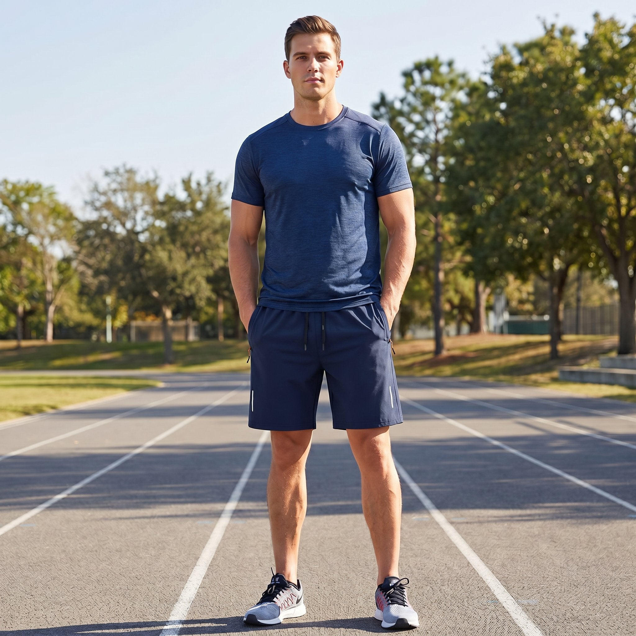 🎉BUY MORE SAVE MORE🎉Men's 5-Pack Quick-Dry Athletic Shorts - Lightweight Breathable Casual Shorts for Gym, Running & Travel