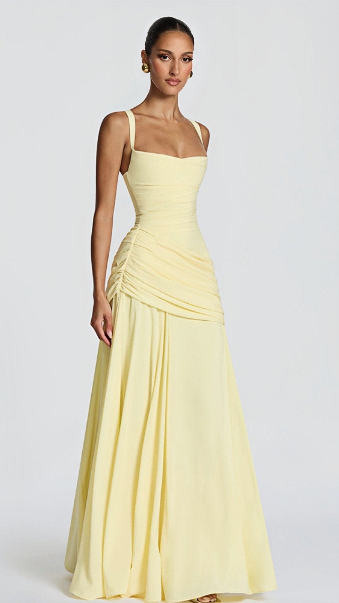 👑 THE SCULPTED SQUARE MAXI: HIGH-WAISTED, PLEATED, SLEEVELESS — YOUR NEW POWER SILHOUETTE 👑