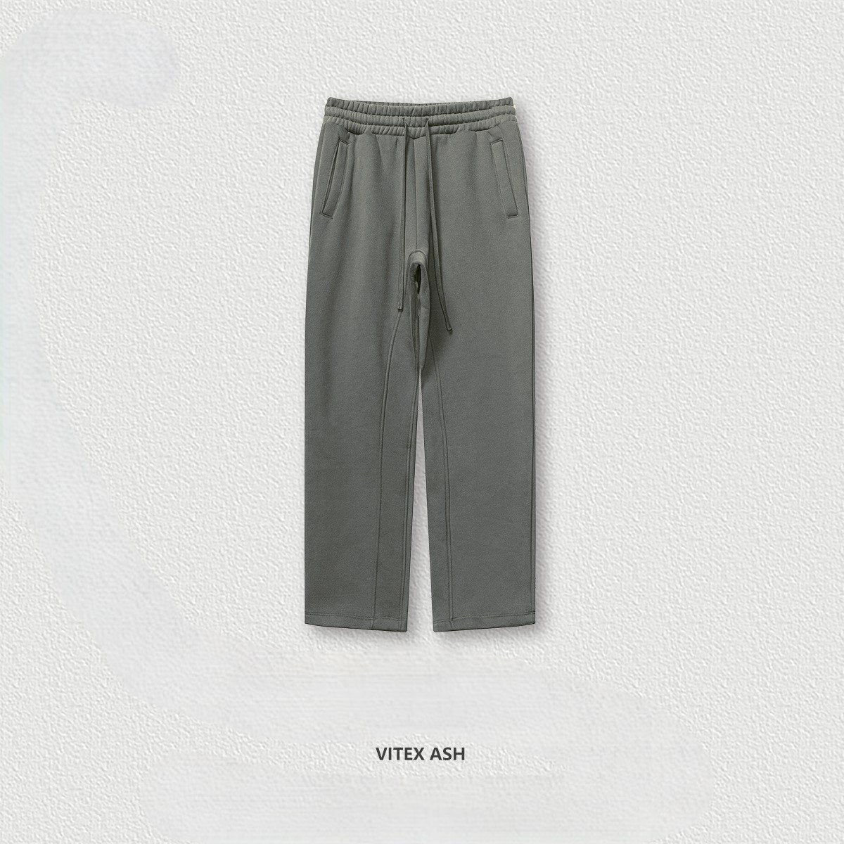 🔥 Unisex 600GSM Fleece Sweatpants 🧵 – Straight-Leg & Cuffed Retro Baggy Joggers 👖 | Warm Streetwear for Spring, Autumn & Winter ❄️
