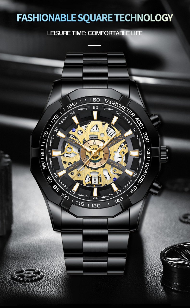 Water-Resistant Luminous Business Mechanical Men's Watch