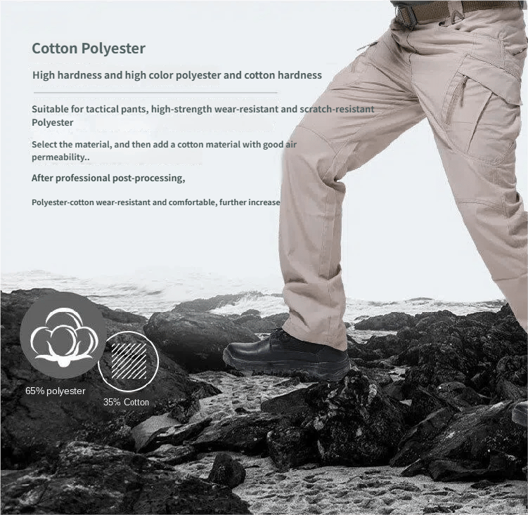 Men's Work Cargo Pants - Breathable, Quick-Dry & Water-Resistant Fabric