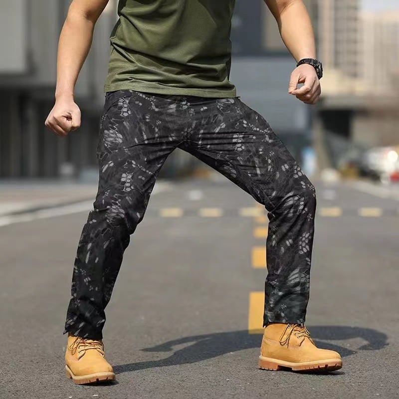 Men's Work Cargo Pants - Breathable, Quick-Dry & Water-Resistant Fabric
