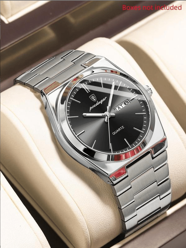 Ultra-thin men's waterproof luminous quartz watch