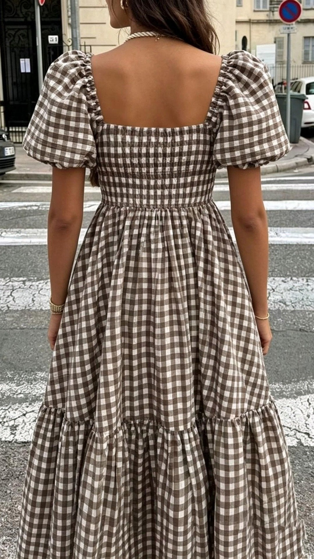 ✨THE FRENCHY SQUARE DRESS: PLAID, RUFFLED HEM, ELASTIC CUFF SLEEVES — YOUR NEW FAVOURITE FOR LEISURE & DATES✨
