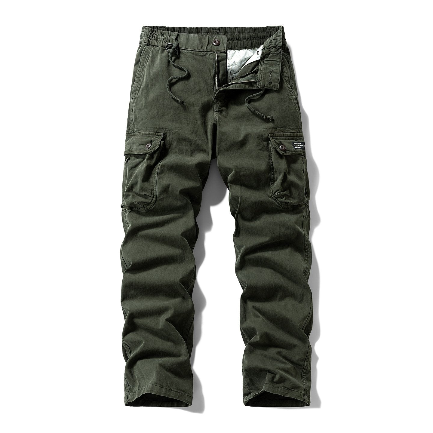 Unique Washed Vintage Loose Tapered Work Pants - Classic Fit, Versatile for Work & Casual
